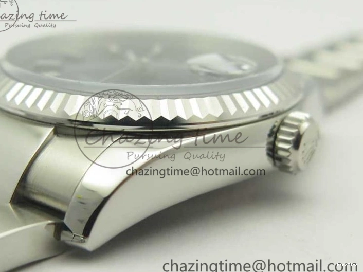 MiroTime 0225 DateJust 36 SS 116234 Fluted Bezel DJF Best Edition Blue Dial Stick Markers on SS Oyster Bracelet A Affordable 3373